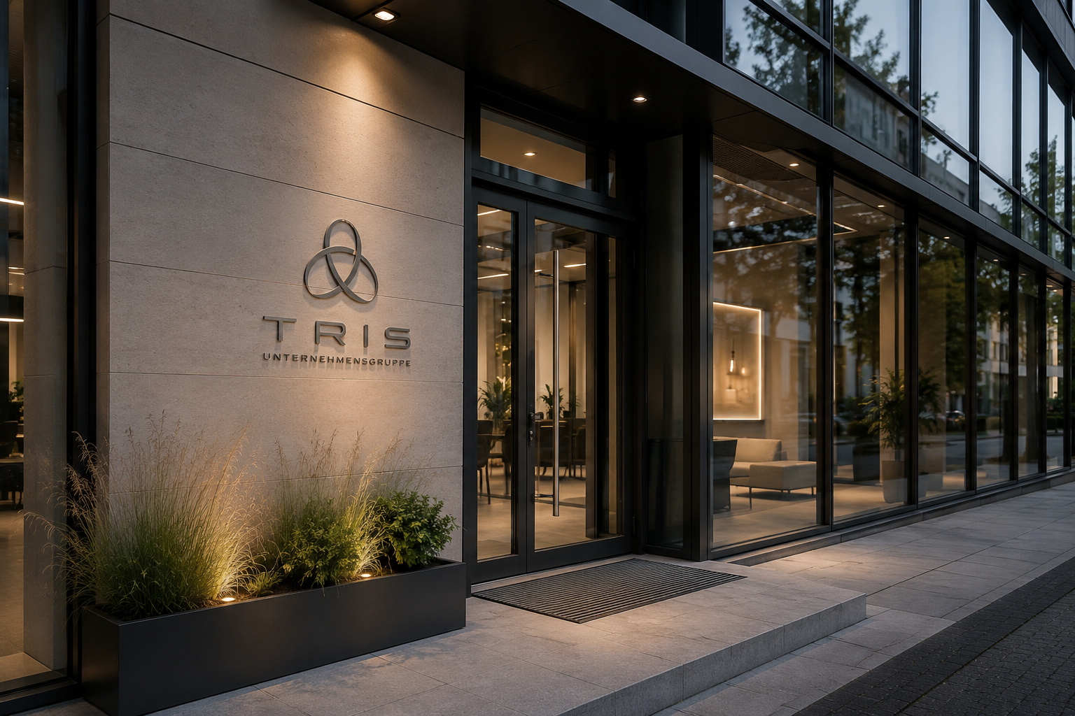 Eingang der TRIS Unternehmensgruppe