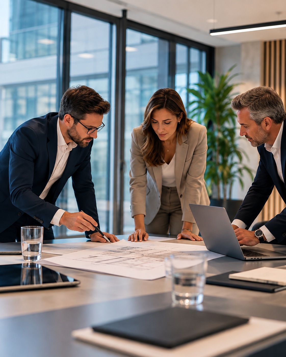 Besprechung in einem modernen Büro